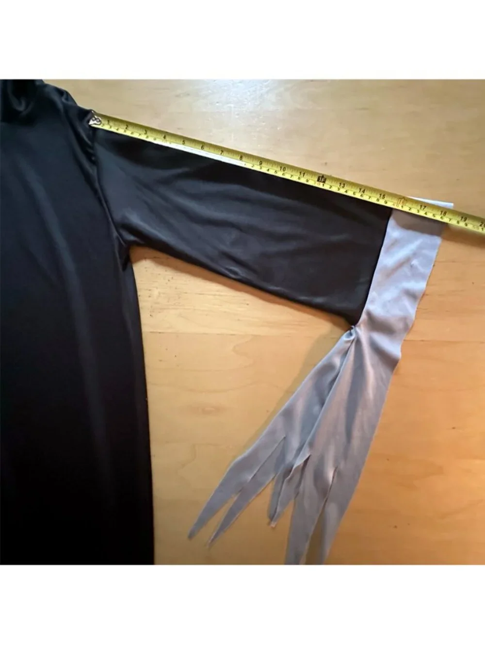 Vintage Grim Reaper Scream Ghoul Hooded Robe Halloween Costume Youth Large - Picture 7 of 7